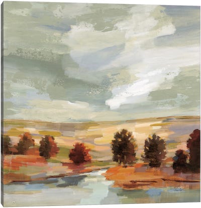 Fall Country Landscape Canvas Art Print - Silvia Vassileva