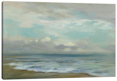 Rising Sun Canvas Art Print - Coastal & Ocean Abstract Art