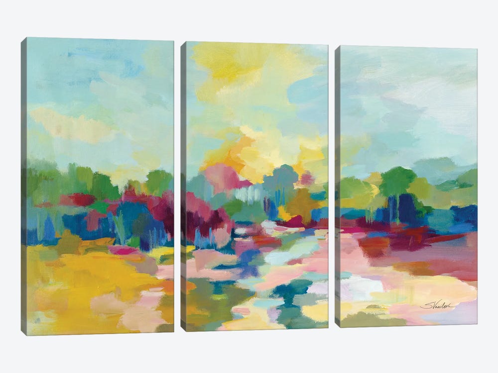 Colorful Inlet by Silvia Vassileva 3-piece Canvas Wall Art