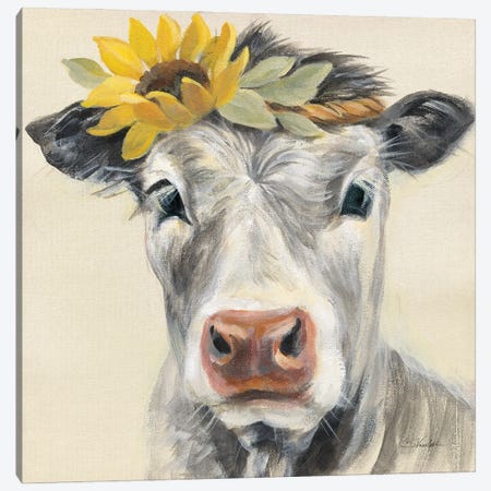 Pretty Cow Canvas Print #SIV359} by Silvia Vassileva Canvas Wall Art