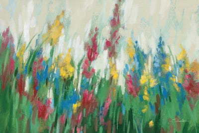 Flowers By The Cottage by Silvia Vassileva art print