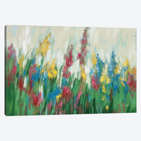 Flowers By The Cottage Canvas Print #SIV365} by Silvia Vassileva Canvas Wall Art