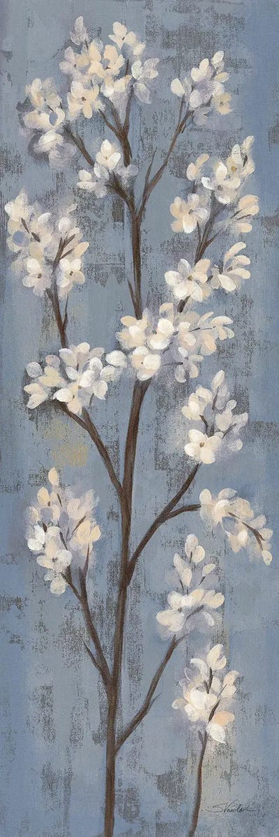 Almond Branch I On Slate Blue by Silvia Vassileva canvas print
