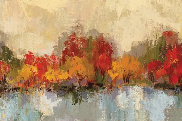 Ponds: Autumn River Reflection by Silvia Vassileva