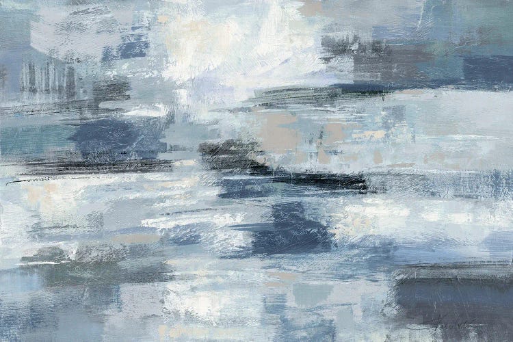 Clear Water Indigo And Gray by Silvia Vassileva wall art