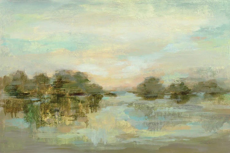 Dreamy Lake Green by Silvia Vassileva wall art