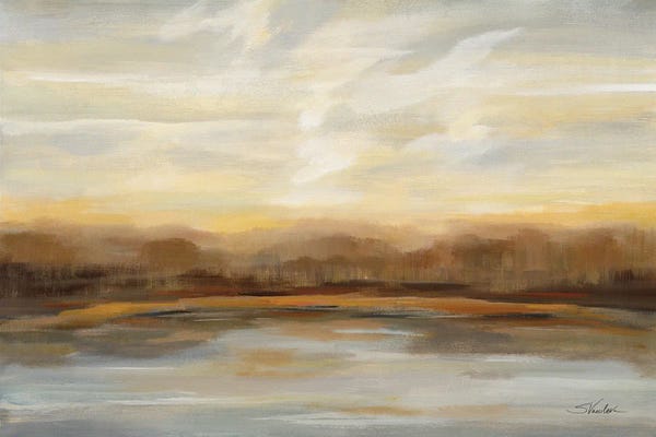 Lake Sunrises & Sunsets: Fall Lake Sunset by Silvia Vassileva