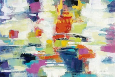 Island Town Bright by Silvia Vassileva metal wall art