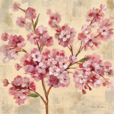 Pink Cherry Branch II by Silvia Vassileva art print