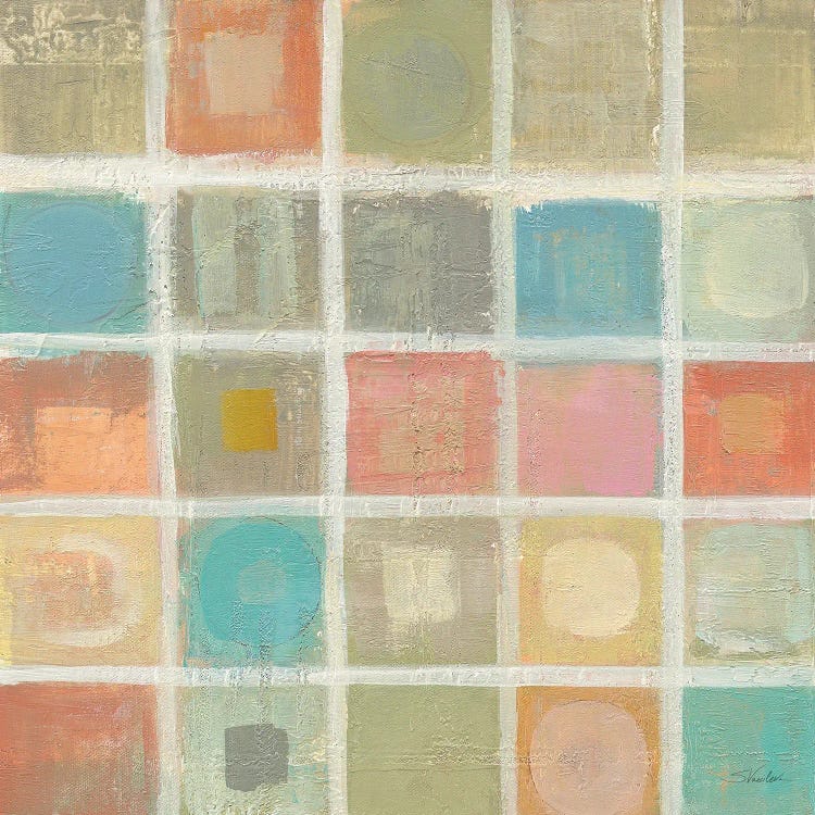 Sea Glass Mosaic Tile I by Silvia Vassileva wall art