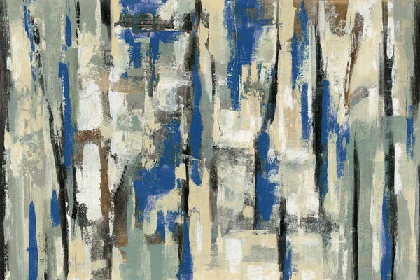 Silvia Vassileva: Spring Stripes Blue by Silvia Vassileva