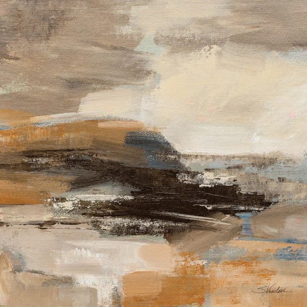 Coastal & Ocean Abstracts: Cinnamon Shore I by Silvia Vassileva