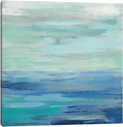 Sunset Beach II Canvas Art Print - Coastal & Ocean Abstract Art