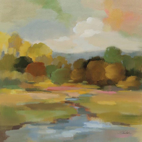 Fine Art Print: Yellow Trees by Silvia Vassileva