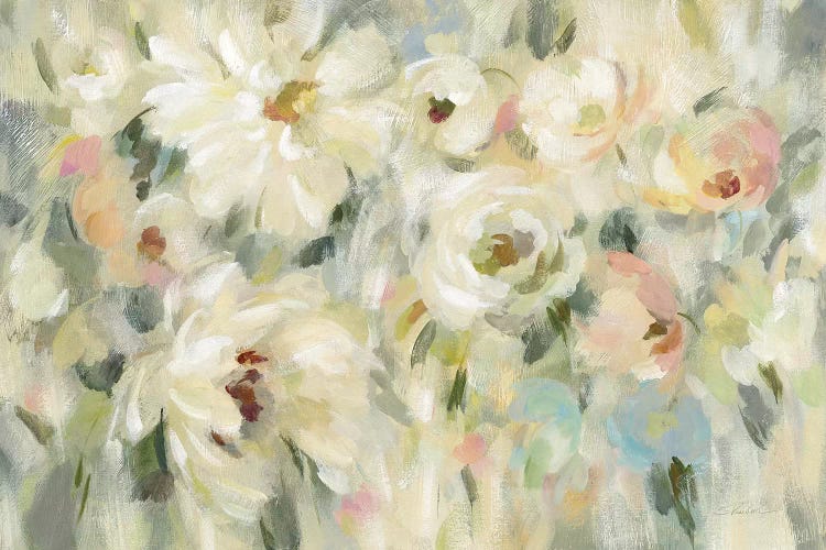 Expressive Pale Floral by Silvia Vassileva wall art