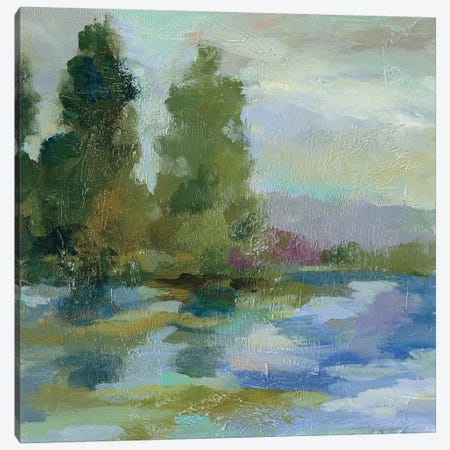 Sunrise at the Lake I Canvas Print #SIV55} by Silvia Vassileva Canvas Art Print