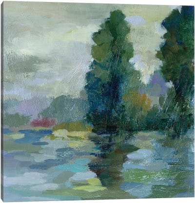 Sunrise at the Lake II Canvas Art Print - Silvia Vassileva