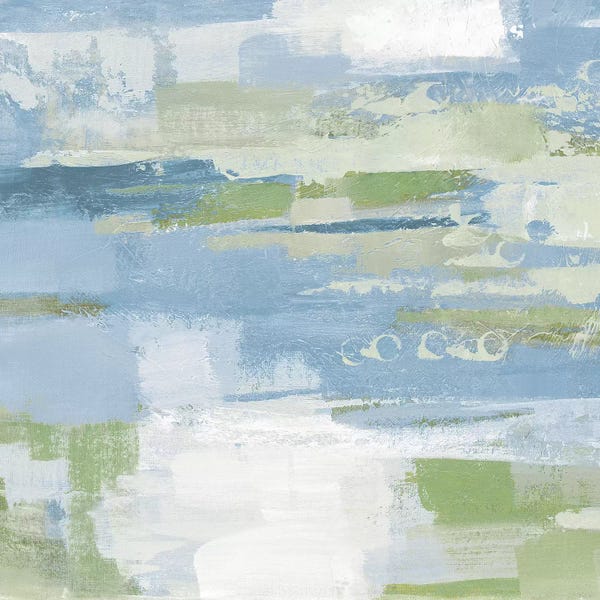 Transitional Décor: Urban Walkway II Blue and Green by Silvia Vassileva