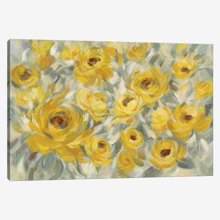 Yellow Roses Canvas Print #SIV70} by Silvia Vassileva Canvas Artwork