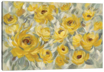 Yellow Roses Canvas Art Print - Silvia Vassileva