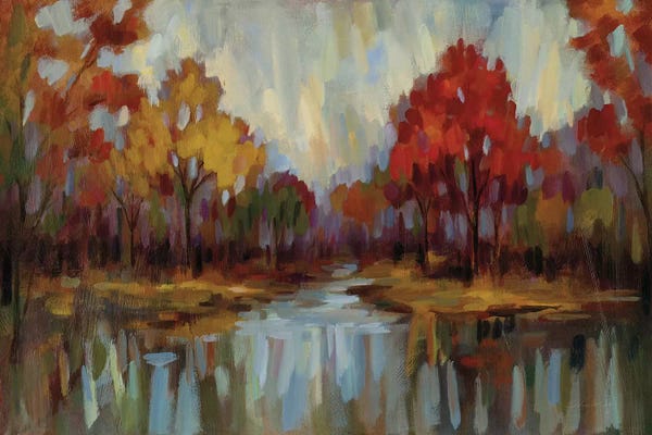 Ponds: Fall Aquarelle by Silvia Vassileva