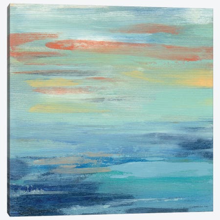 Sunset Beach I Canvas Print #SIV73} by Silvia Vassileva Canvas Wall Art