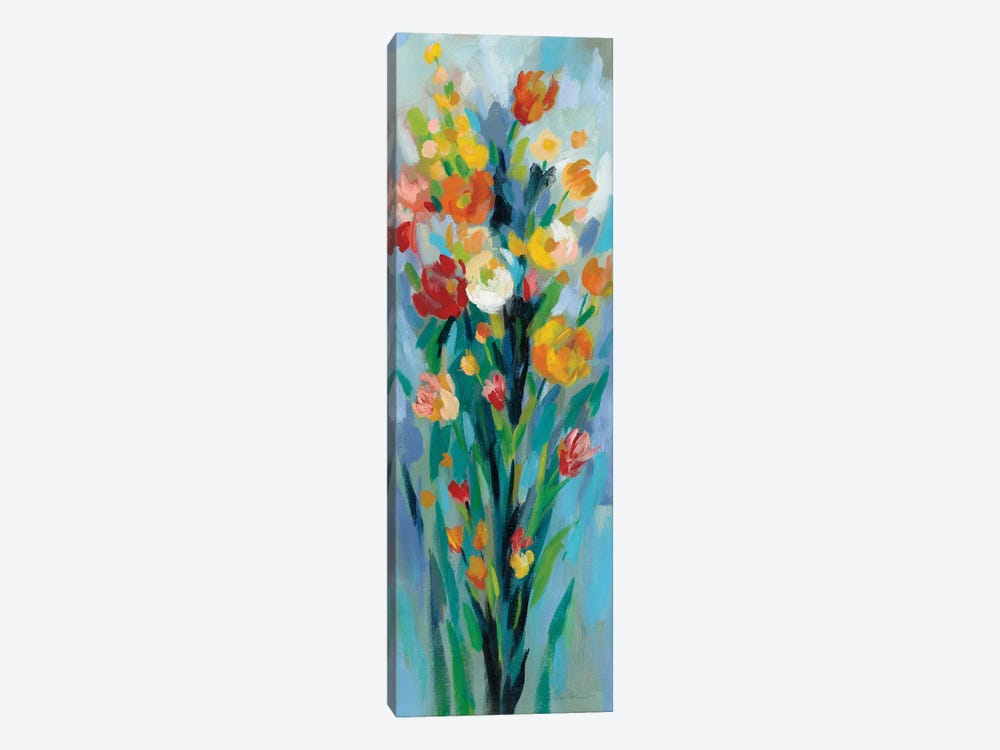 Tall Bright Flowers II by Silvia Vassileva 1-piece Canvas Artwork