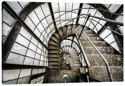 Spiral II Canvas Art Print - Stairs & Staircases