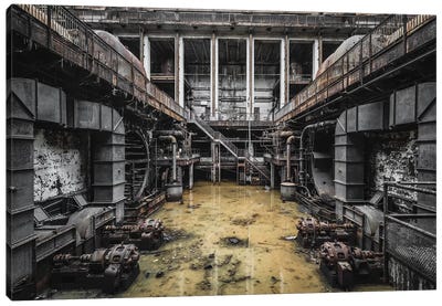 Industrial Monster Canvas Art Print - Simon Yeung
