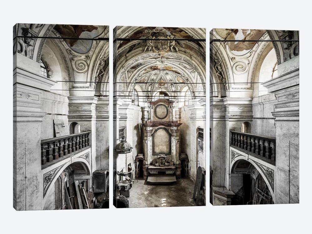 Chapel Trapped by Simon Yeung 3-piece Canvas Artwork