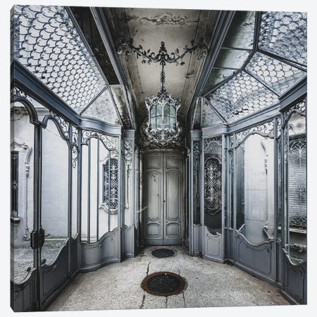Beautiful And Ornate Metalwork In Abandoned Villa Canvas Print #SIY53} by Simon Yeung Art Print