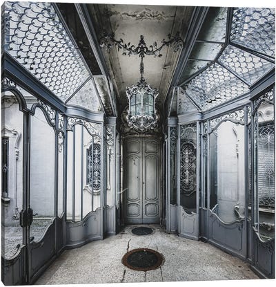 Beautiful And Ornate Metalwork In Abandoned Villa Canvas Art Print
