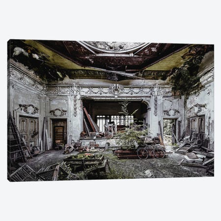 Decay And Details In A Derelict Theatre Canvas Print #SIY55} by Simon Yeung Canvas Art