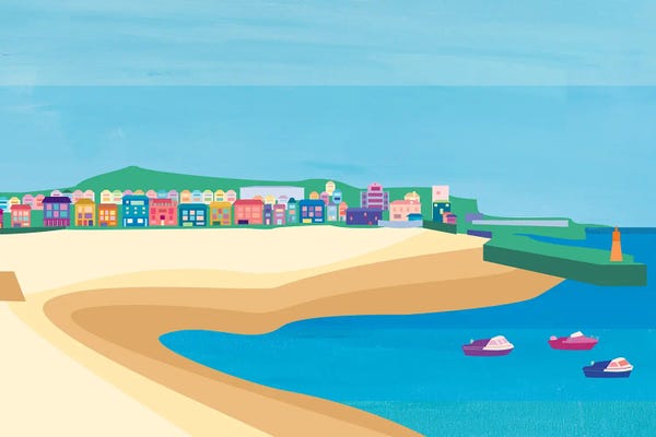 Cornwall: St. Ives, Cornwall by South Island Art