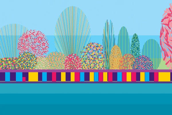 Fine Art Print: Tooting Bec Lido - Heatwave by South Island Art