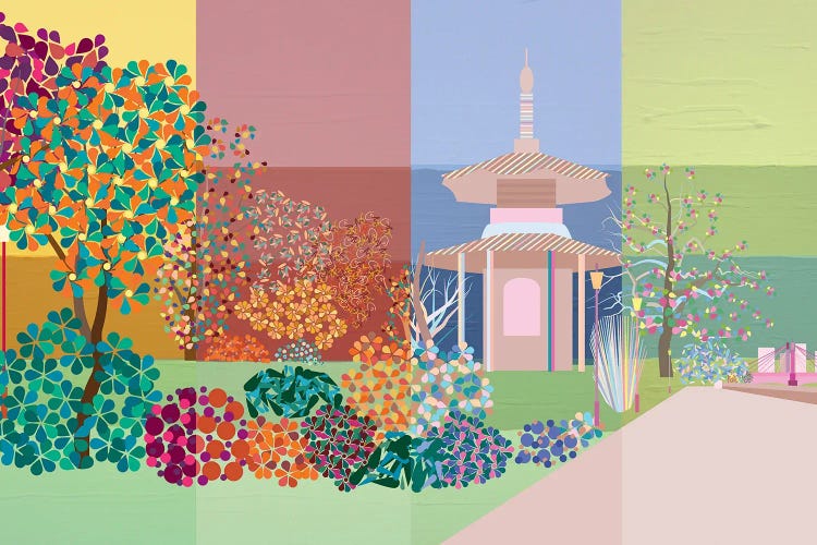 Seasons On Battersea Park by South Island Art wall art