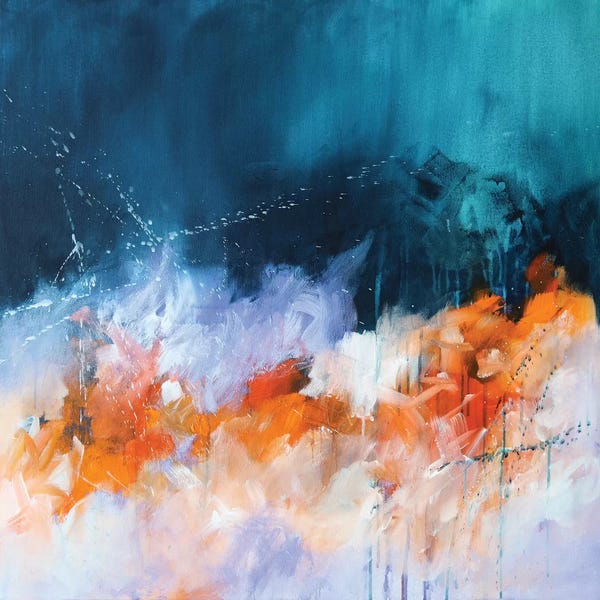 Large Modern Art - Canvas Prints: The Beginning And The End by Sana Jamlaney