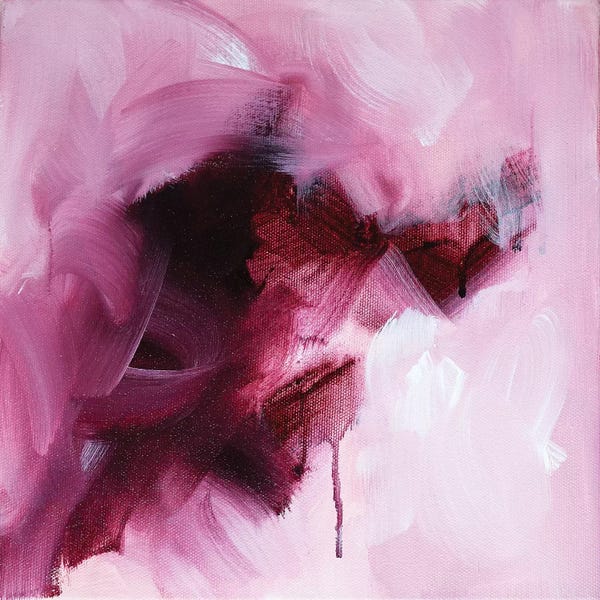 Black & Pink: Color Study: Maroon I by Sana Jamlaney