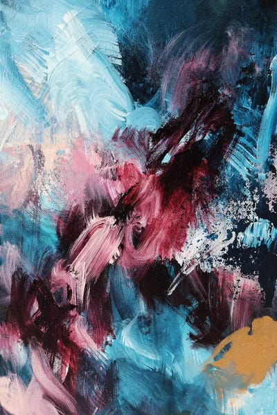 Jewel Tone Abstracts: Gongbi I by Sana Jamlaney