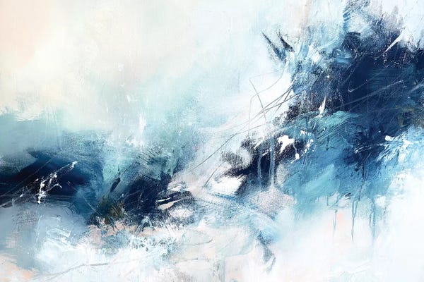 Large Modern Art - Canvas Prints: Shrey Horizontal by Sana Jamlaney