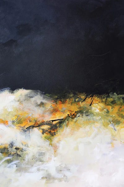 Dreams In Saffron by Sana Jamlaney art print