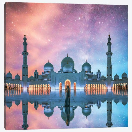 Sheikh Zayed Mosque Canvas Print #SJH28} by Siroj Hodjanazarov Canvas Print
