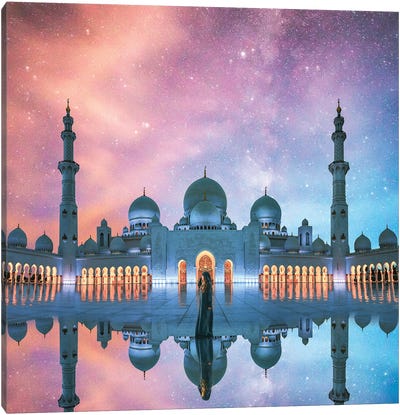Sheikh Zayed Mosque Canvas Art Print - Siroj Hodjanazarov