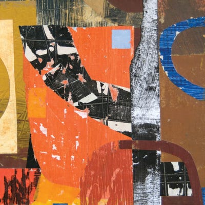 Fractured Shapes by Sue Johnson canvas print