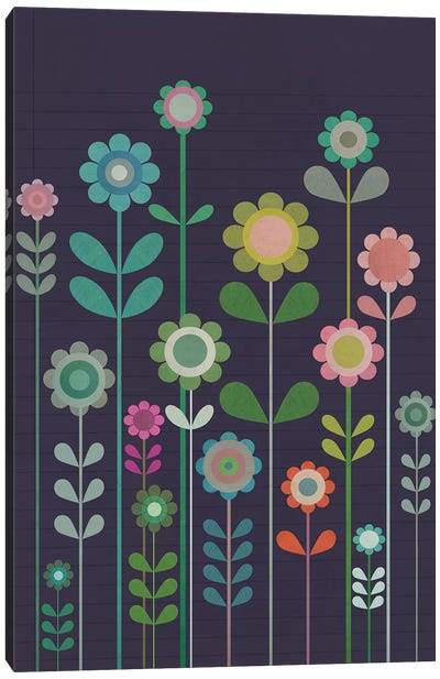 Garden Of Small Flowers Canvas Art Print - Sarah Jarrett
