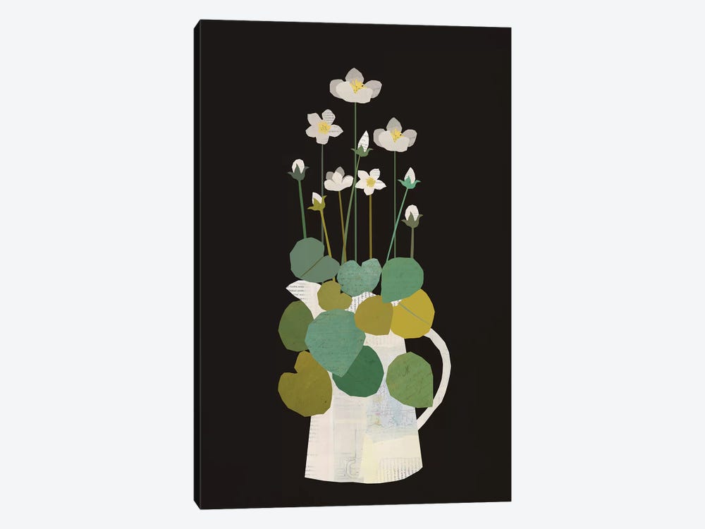 Jug Of Spring Flowers by Sarah Jarrett 1-piece Canvas Art