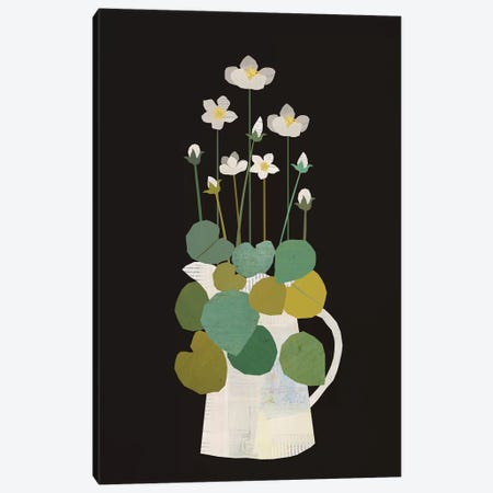Jug Of Spring Flowers Canvas Print #SJR34} by Sarah Jarrett Art Print