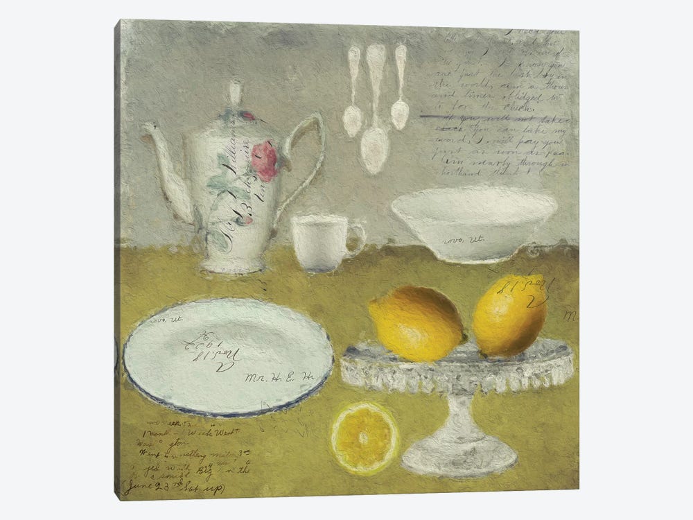 Lemons by Sarah Jarrett 1-piece Canvas Art Print
