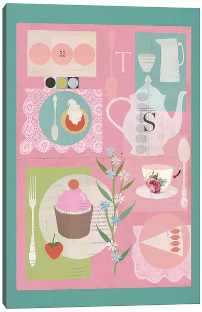 Afternoon Tea Canvas Art Print - Sarah Jarrett