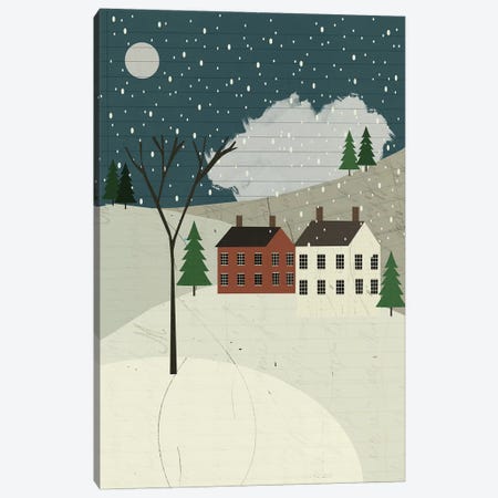 Snow On The Hills Canvas Print #SJR53} by Sarah Jarrett Canvas Artwork